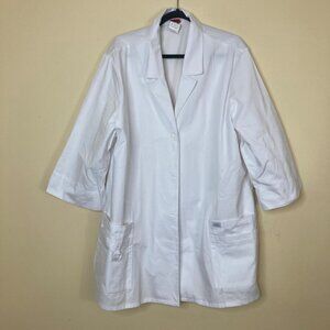 Dickies 3XL White Lab Coat 82402 60% Cotton 40% Polyester